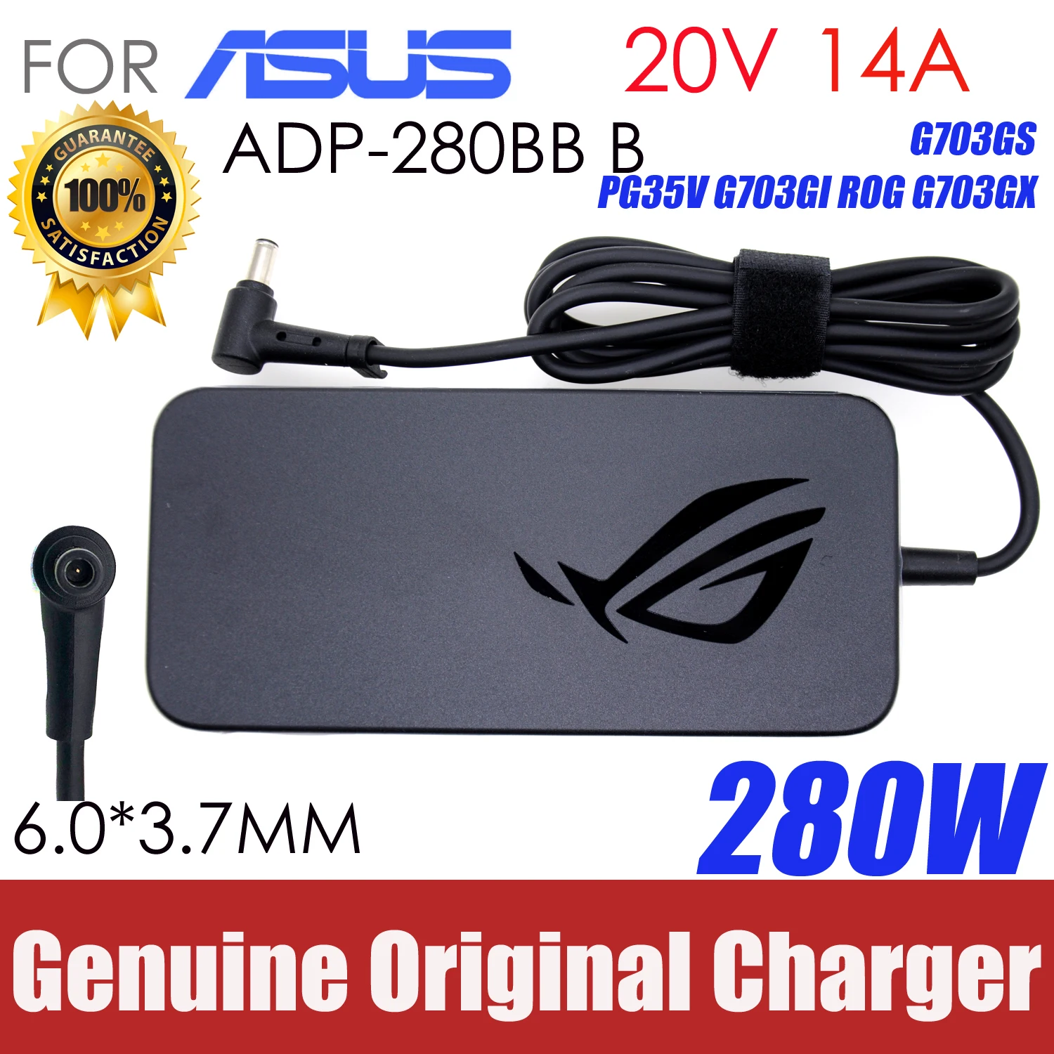 Оригинальный дизайн для ASUS PG35V G703GI GX701 ROG G703GX ADP 280BB B адаптер переменного тока 20V 14A