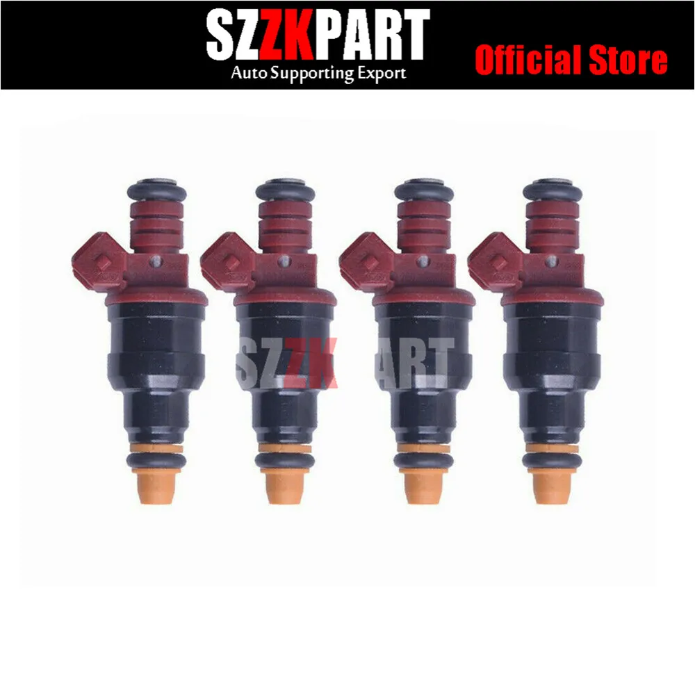 

DEFUS 4x Fuel Injector Nozzle Bico 0280150431 High Performance For SAAB 9-3 900 9000 2.0L 2.3L I4 TURBO 94-01 0 280 150 431