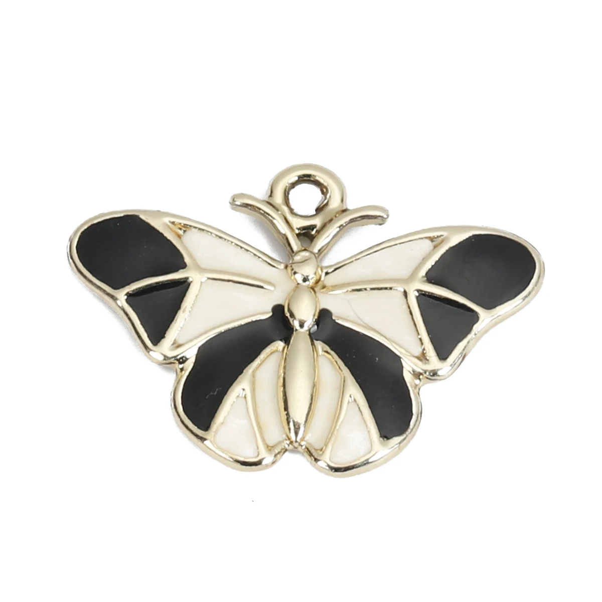 

Butterfly Enamel Charms Zinc Based Alloy Animal Pendants Gold Color 24*17mm For DIY Jewelry Making Finding Accessories, 2 PCs
