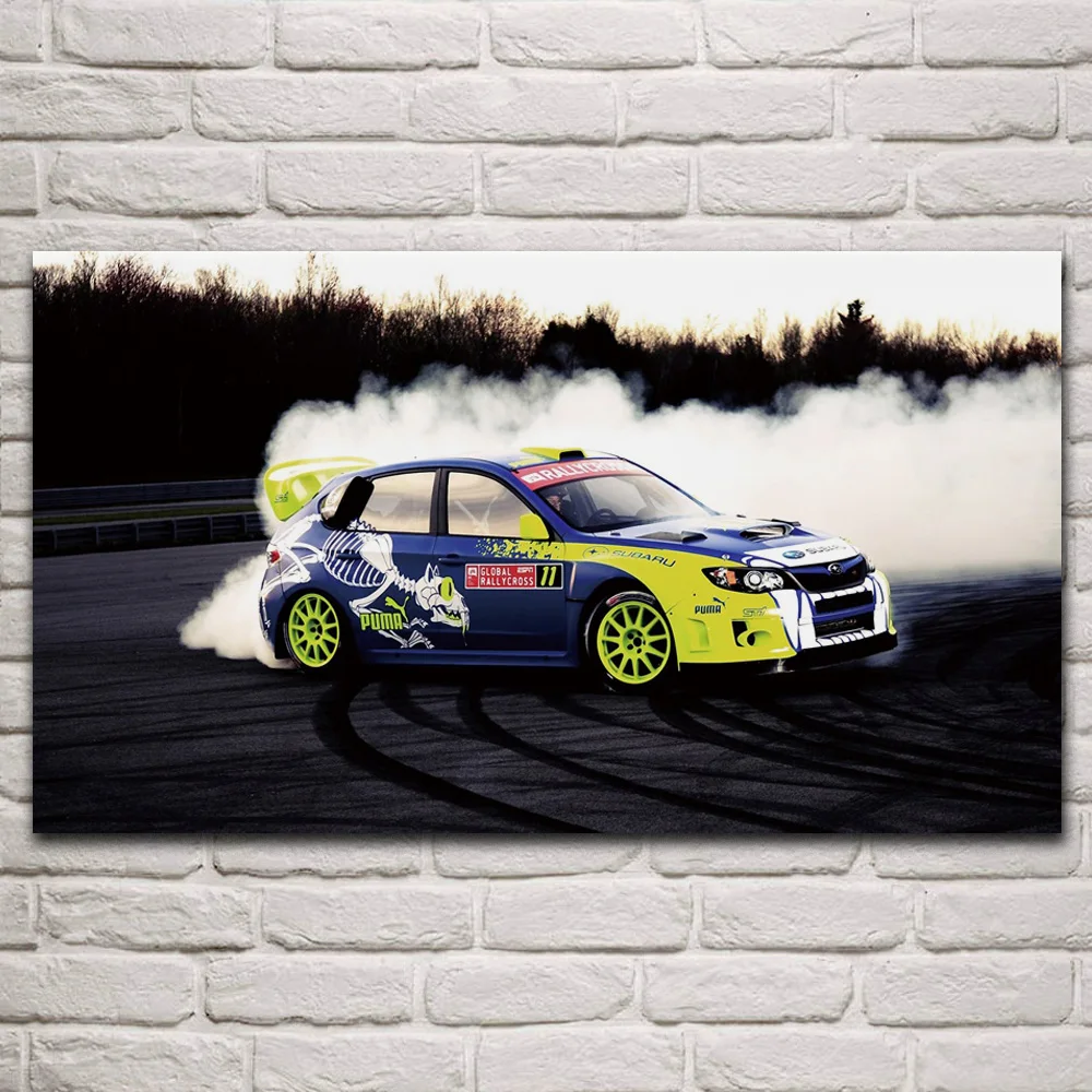 Крутые плакаты на стену для украшения гоночного автомобиля ралли цветные колеса