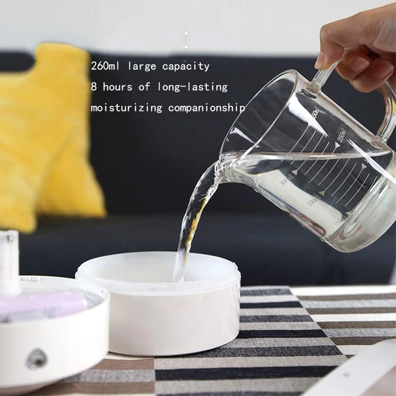 

Rechargeable Humidifier with 7 Color Night Lights and 2 Fog Modes