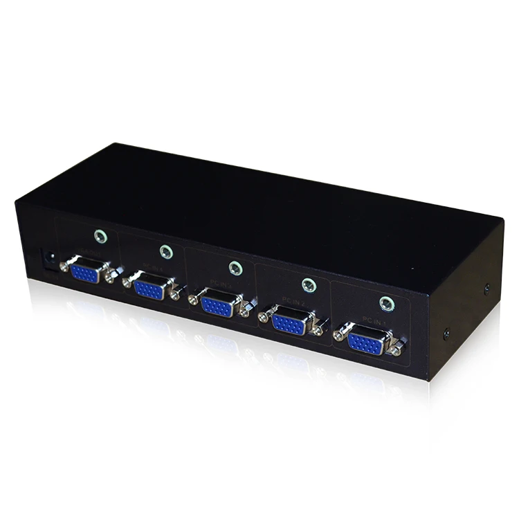 

HighTek HK-4T1VKU 4 ports KVM switcher 4 VGA in 1 VGA out kvm switch box