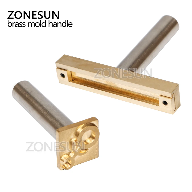 ZONESUN молотковая ручка из нержавеющей стали для кожевенного тиснения (Холодный