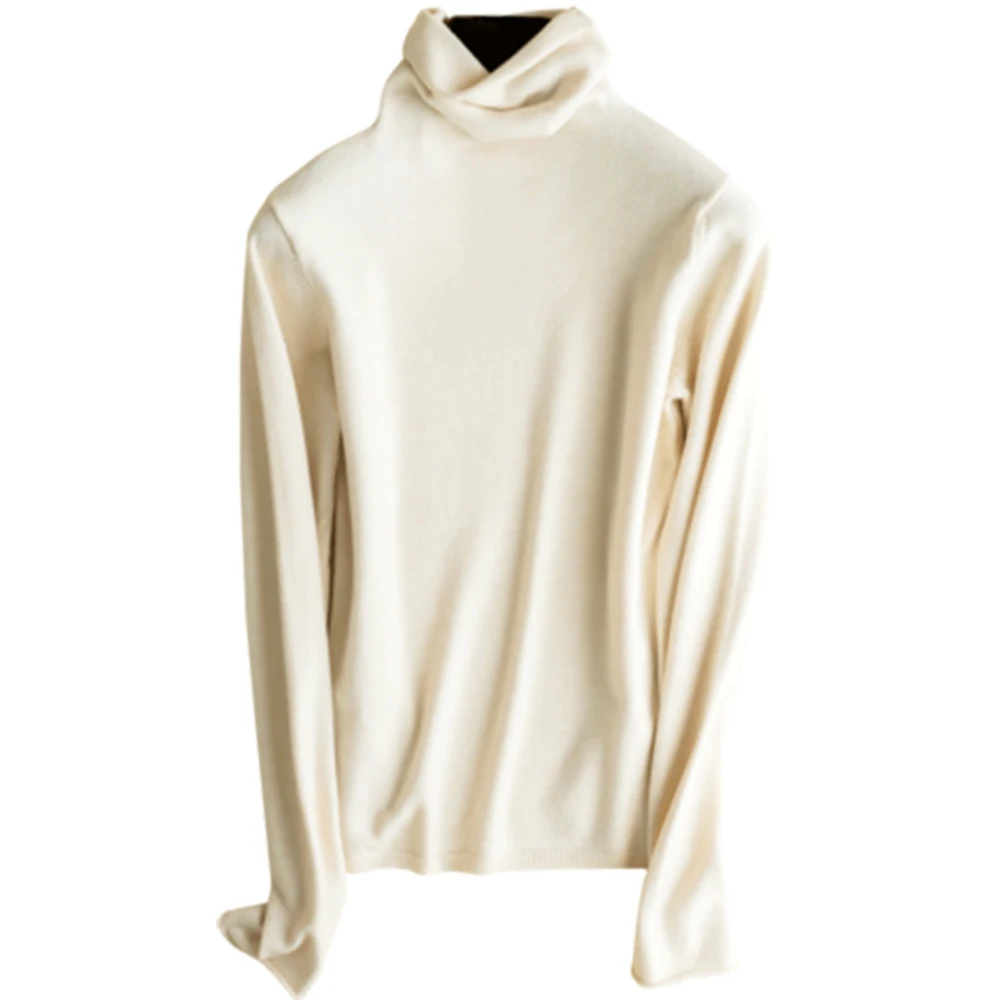Turtleneck Women Sweater And Pullovers 2021 Winter New Solid Knitted Slim Bottoming Pulls Office Lady Elegant Tops | Женская одежда