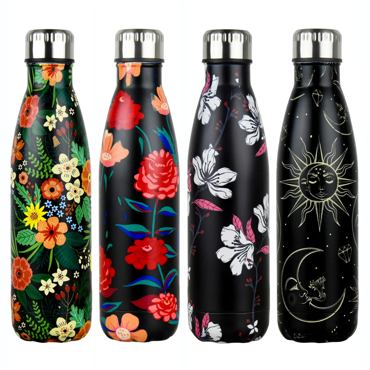 

2021 Custom Smart Water Bottle Stainless Steel Thermos Flask Temperature Display Creative Portable Insulated Heat Cup Travel Mug