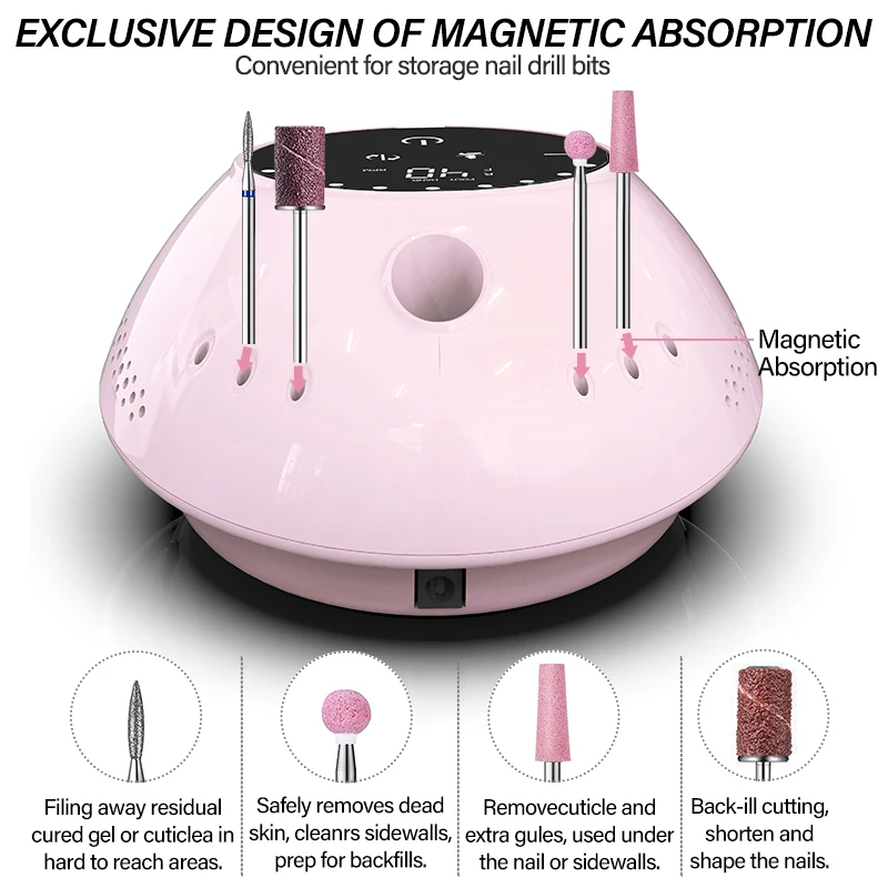 Аппарат для маникюра с HD-дисплеем 40000 об./мин.