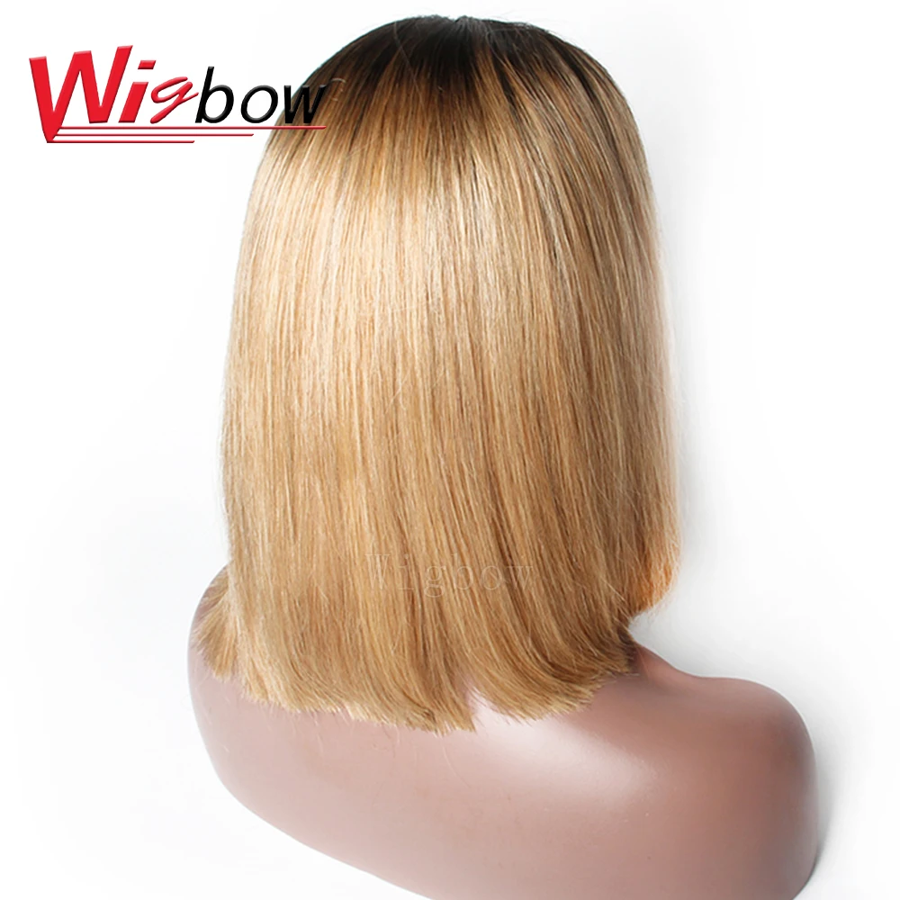 Волосы Wigbow OneCut бразильские прямые волосы 1B/27 цвет Омбре 13*6 кружевные передние