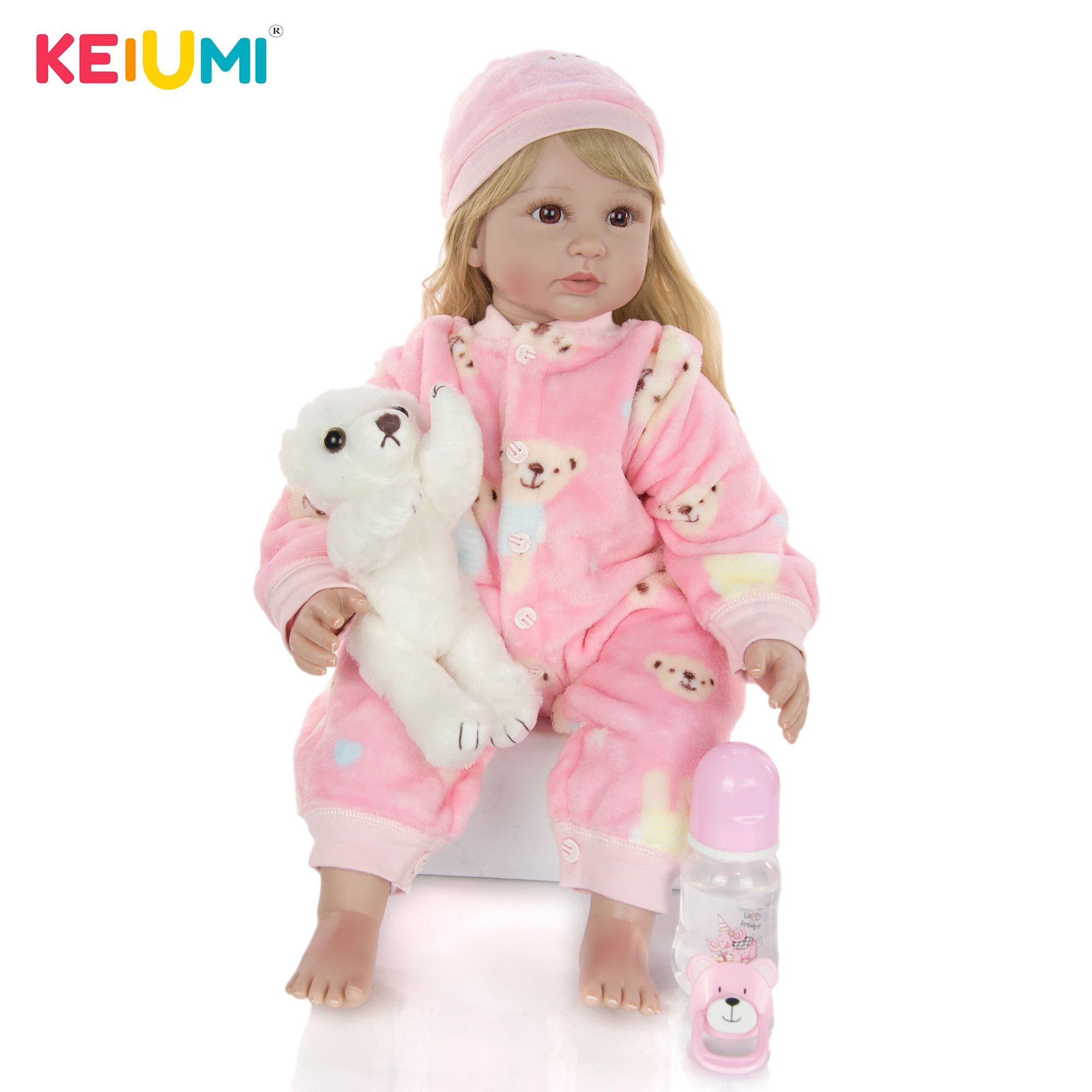 KEIUMI 24 дюйма Новое поступление хит продаж кукла для новорожденных девочек мягкая