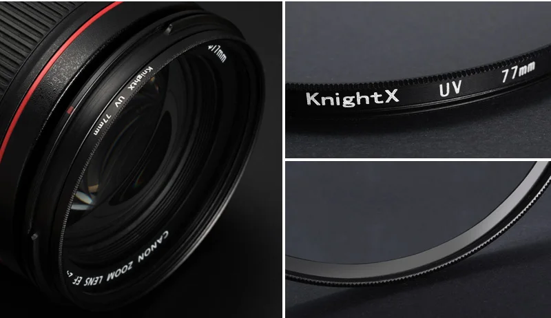 KnightX UV HD MC фильтр объектива камеры для Canon sony Nikon d3300 фотография 200d 60d dslr 1300d 400d 49 52 55 58 62 67 72 77 мм