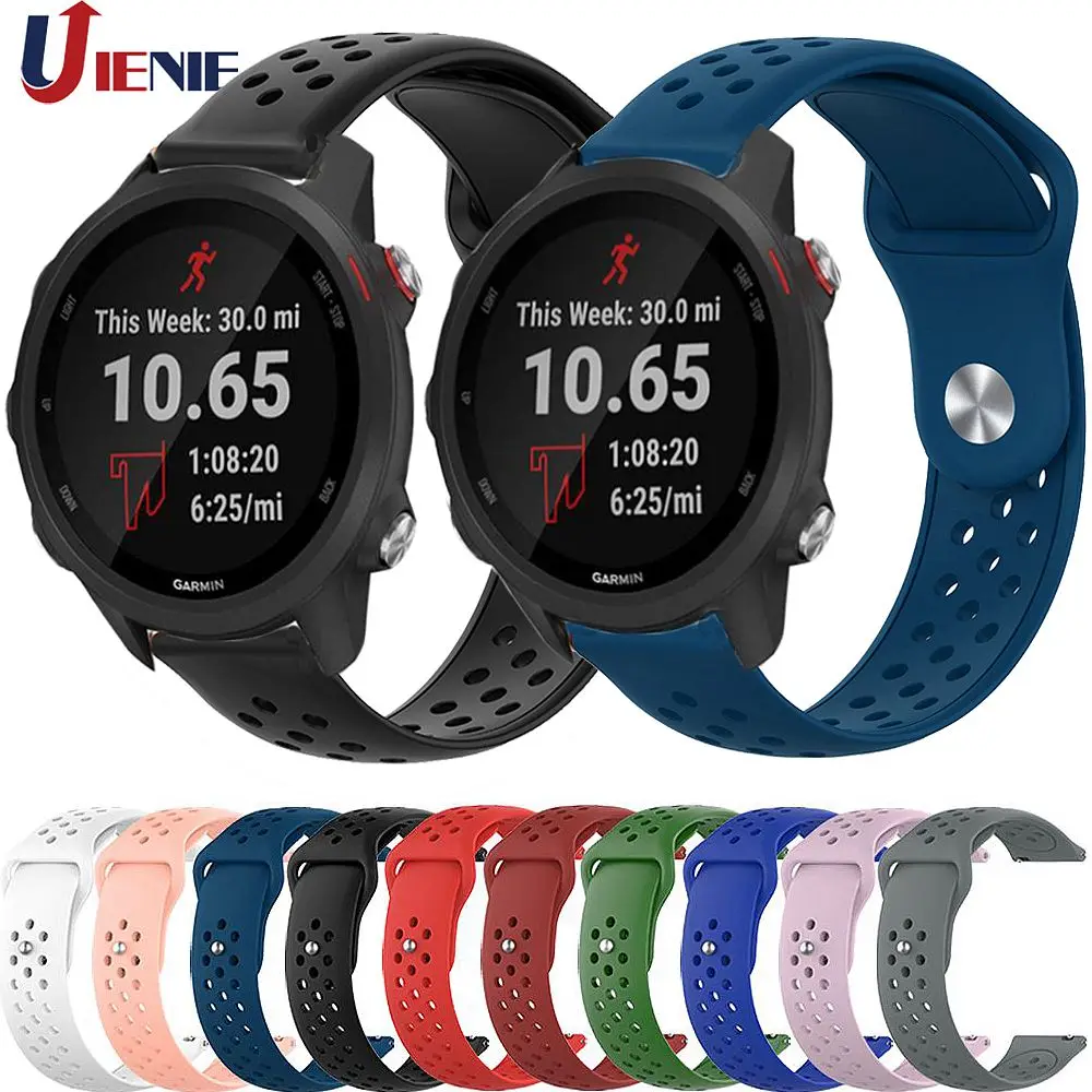 Силиконовый спортивный ремешок для часов Garmin Forerunner 245 м 645 Vivoactive 3 Смарт часы с