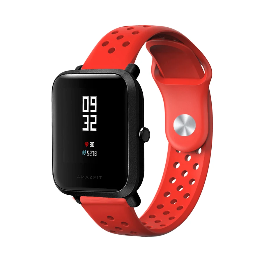 For Amazfit Bip Strap Sport Silicone Replacement Bracelet for Xiaomi Huami Amazfit Bip Lite Youth Accessories Watch Band 20mm