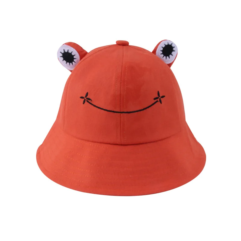 

Women Fashion Frog Bucket Hat New Summer Hat Female Parent-Child Frog Fishing Cap Korean Wild Cute Sun Hat Big Eyes Bucket Hat