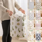 Корзина для белья, складная корзина для одежды, вместительная сумка для хранения одежды, водонепроницаемое ведро для хранения игрушек с ручкой