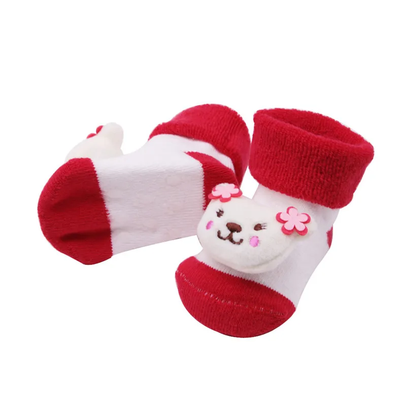 

Baby Socks Warm Infant Socks Newborns Socks Cartoon Anti-slip Sock Gift for Boy Girl 0-2 Y Winter Socks Baby Dropshipping