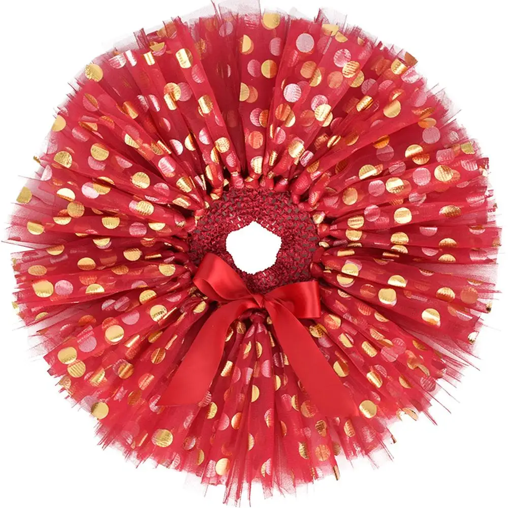 Пышная юбка-пачка Maroon для девочек костюм первого дня рождения золотистая