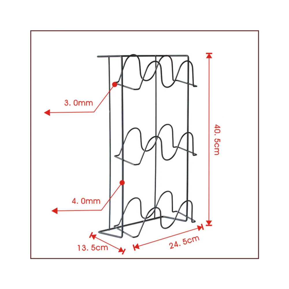 

Multi-layer Shoes Rack Wall Mount Slippers Hanging Shelf Slipper Storage Organizer (Black)