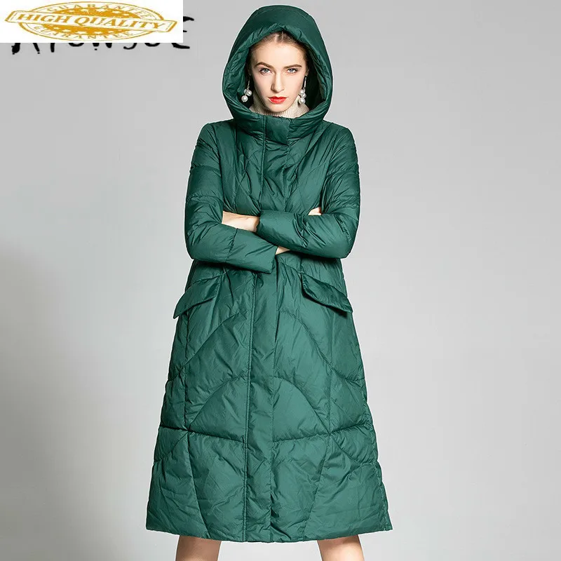 Куртка на 90% белом утином пуху женская одежда 2019 зимнее пальто для женщин