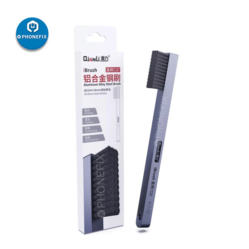 

QianLi iBrush DS1102, Сверхтонкая стальная щетка для чистки, полировки, удаления клея для iPhone, материнской платы, процессора, печатной платы, ремонта ...