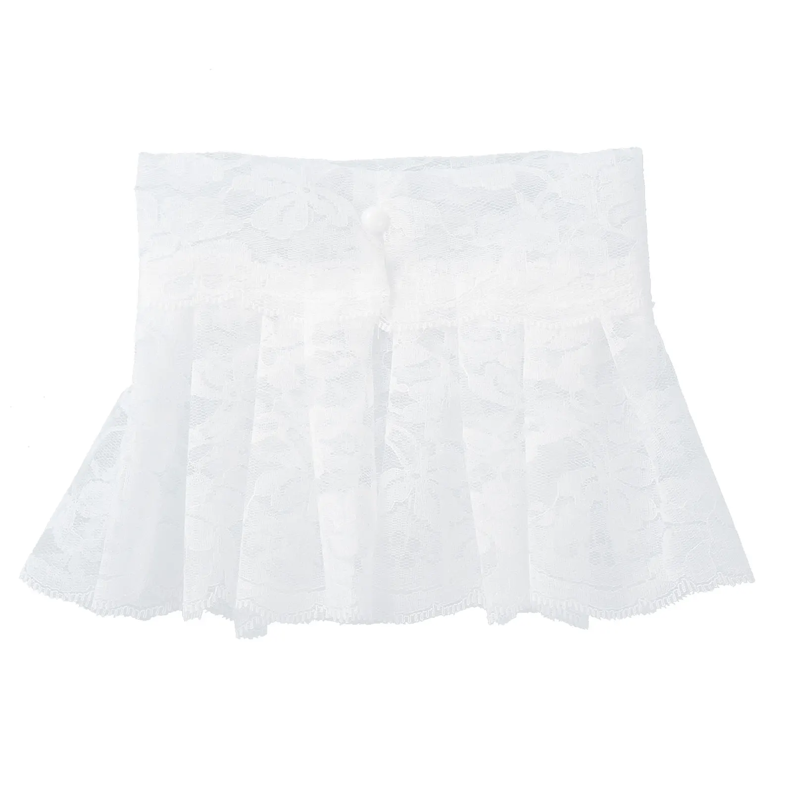 Женская модная Кукла поддельный съемный воротник кружевные гофрированные