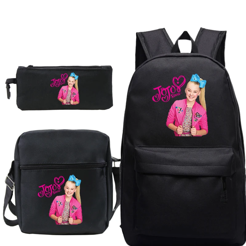 

Jojo Siwa Starry Sky Backpack 3pcs/Set Mochila Boy Girl School Bag with Crossbody Bag Pen Bag Women Travel Bag Laptop Satchel