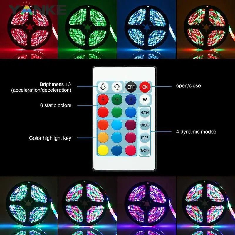 Светодиодный светильник RGB WiFi умная Светодиодная лента подсветка
