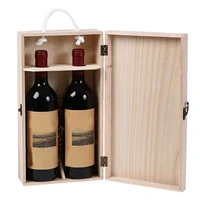 wooden wine box double bottle strap crates shell gift home decoration household storage accessories for home organizers box