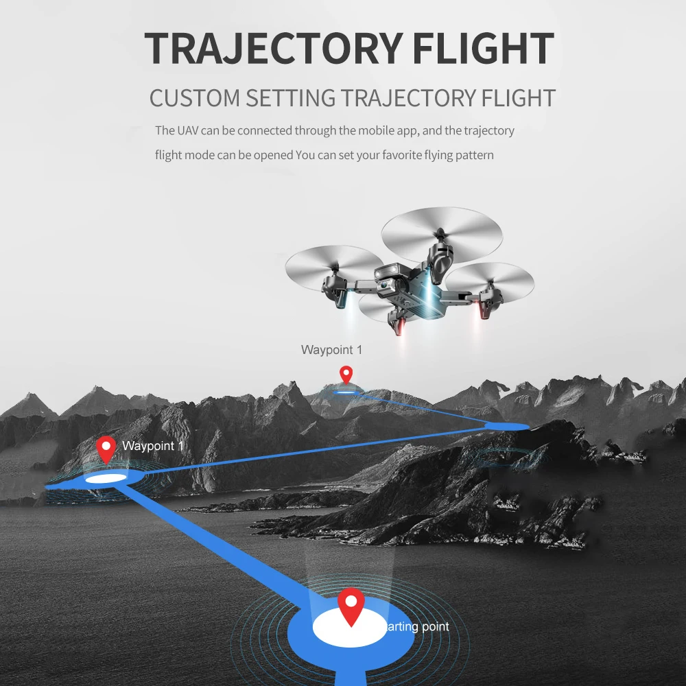 

New S173 Mini Drone With Dual Camera 4K HD Professional Wide Angle Selfie WIFI FPV VS RC Quadcopter Dron