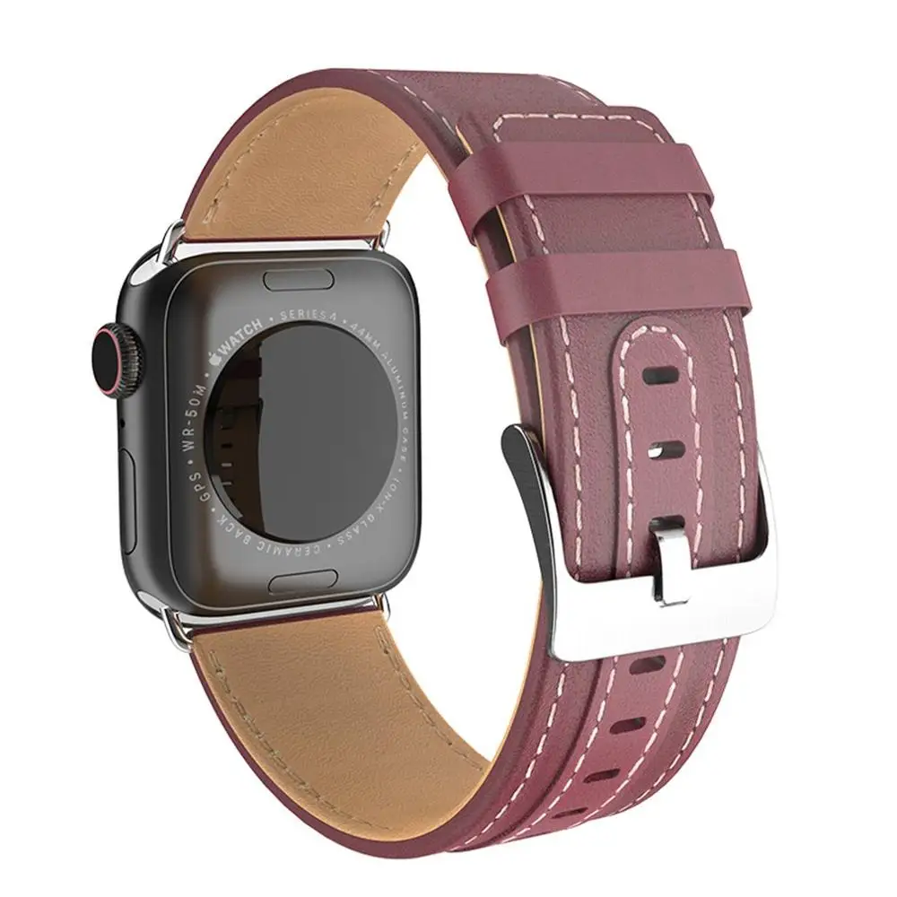 40mm Luxury Soft PU Leather Bracelet Strap Trendy Design Women Men Watch Wrist Strap Band Suitable for Apple Watch Series1/2/3/4 - Цвет ремешка: 40mm