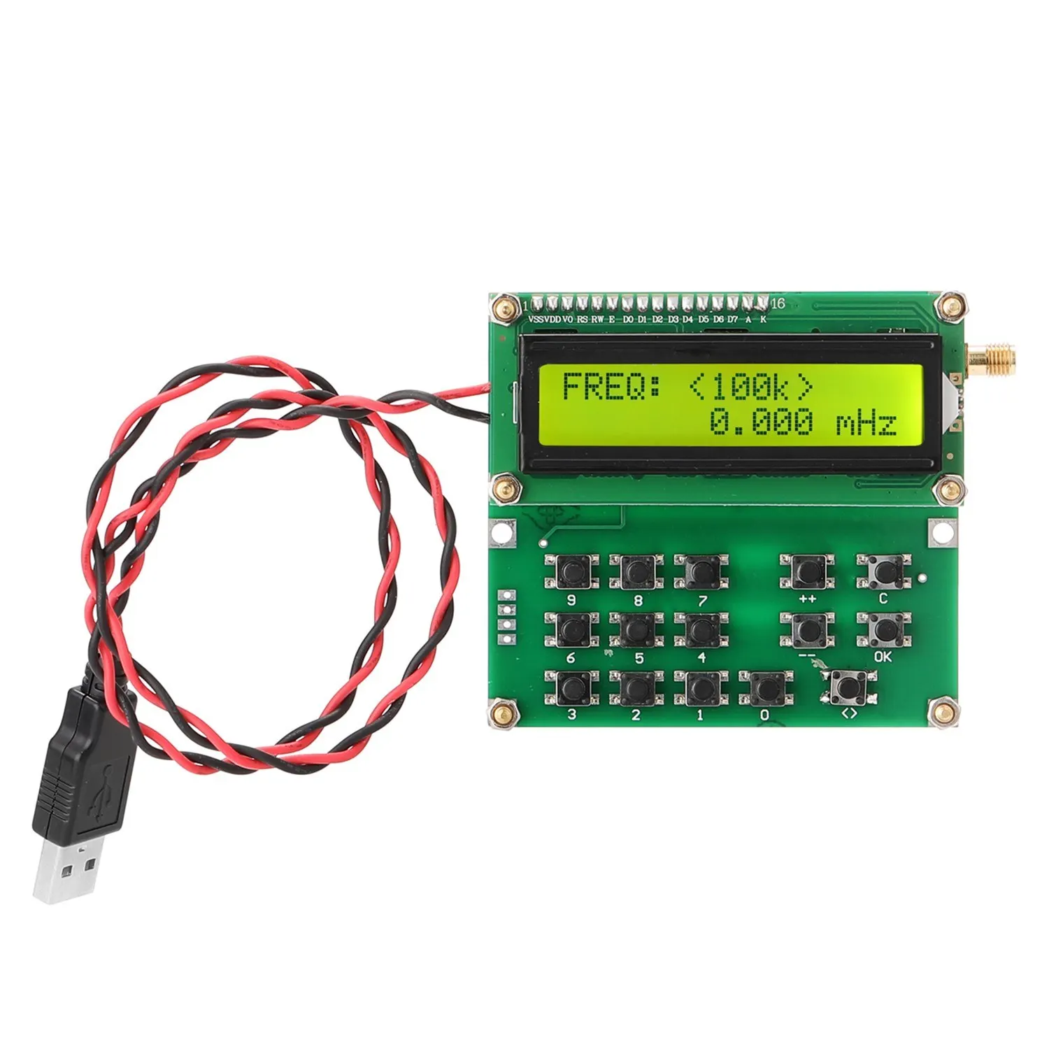 

ADF4351 Signal Source VFO Variable-Frequency Oscillator Signal Generator 35MHz to 4000MHz Digital LCD Display