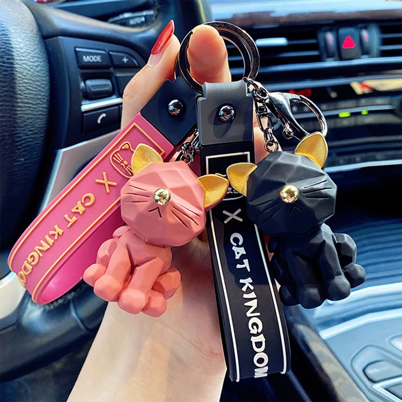 Брелок для ключей с мультипликационным животным модный брелок пар аксессуар