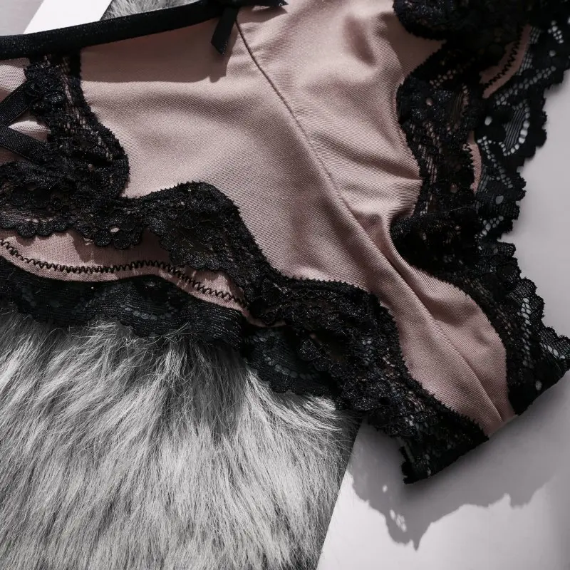 Женские кружевные трусики с бантиком нижнее белье низкой талией треугольные для