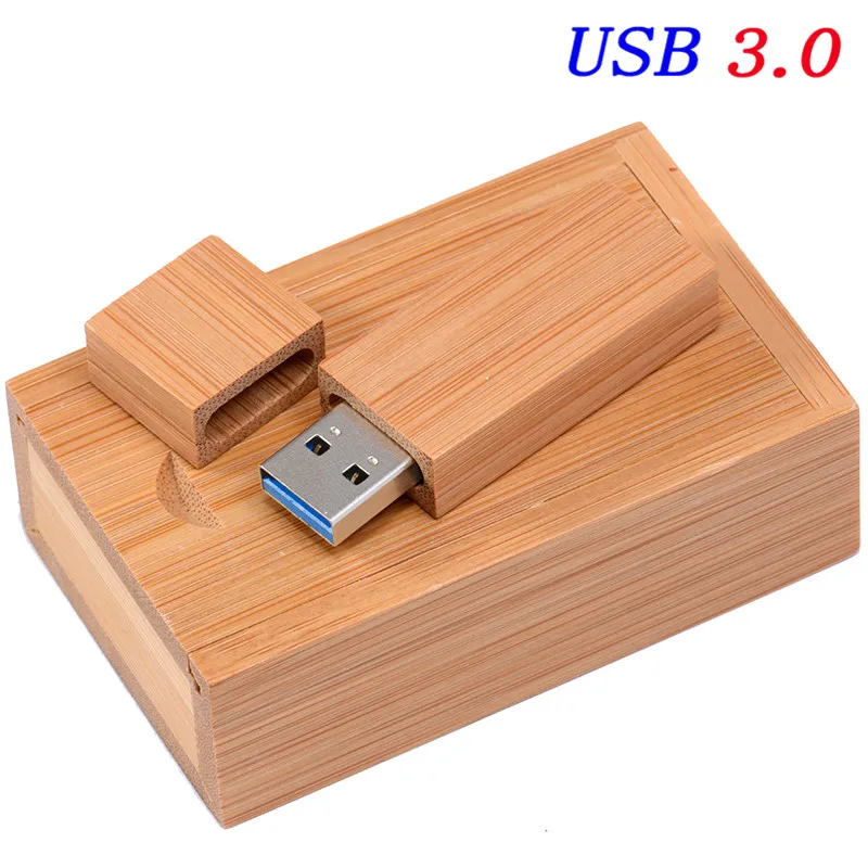 SHANDIAN USB 3,0 высокая скорость Пользовательский логотип Деревянная Карта памяти usb флэш-накопитель 4 ГБ 8 ГБ 16 ГБ 32 ГБ 64 ГБ U диск свадебный подарок - Цвет: Carbonized bamboo