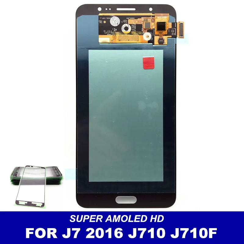Супер AMOLED LCDs для Samsung Galaxy J7 2016 j710 J710F J710M J710Y J710G ЖК дисплей сенсорный дигитайзер