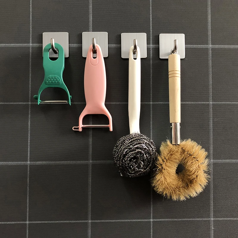 Настенные кухонные Крючки из нержавеющей стали 304 4 шт. вешалка для одежды