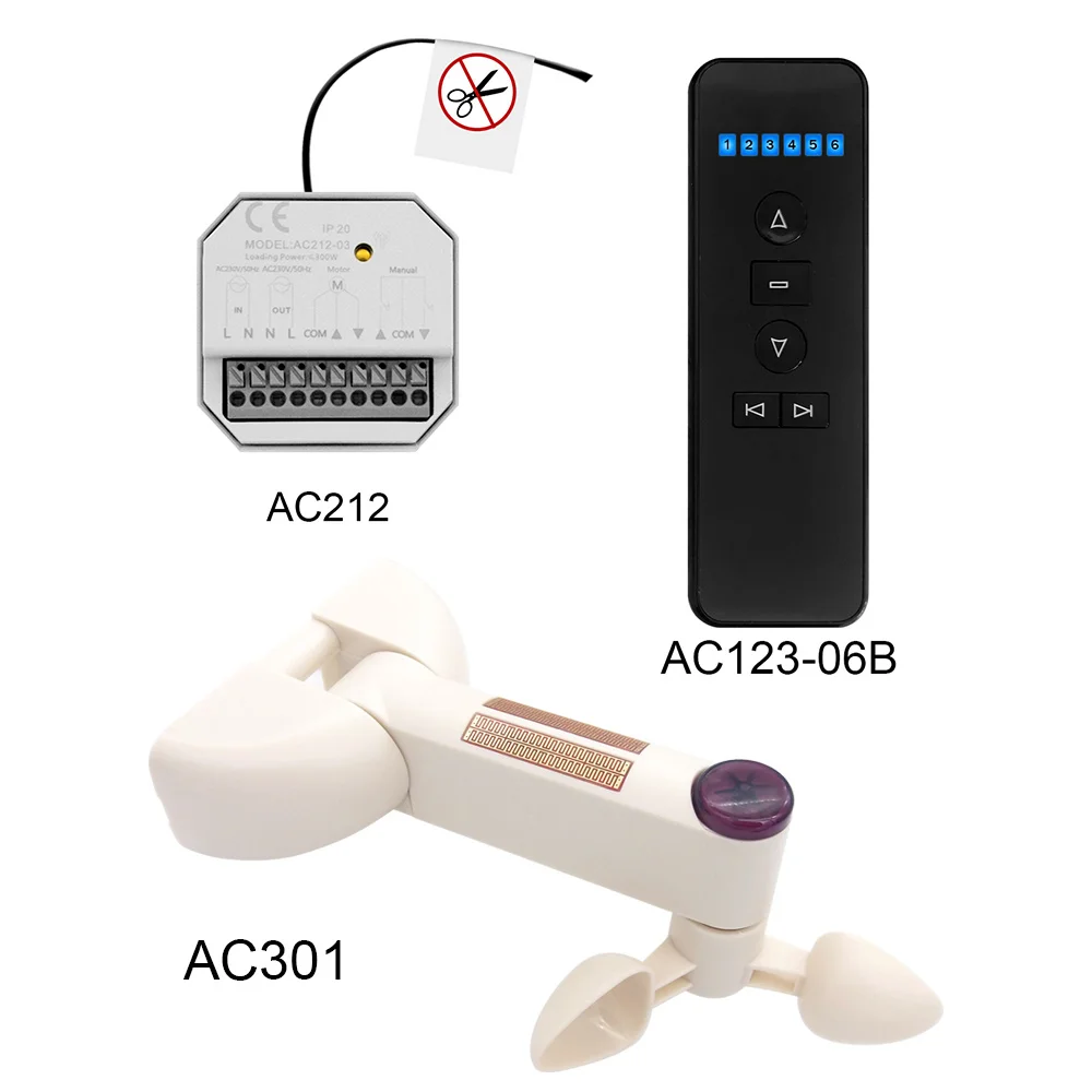 

Universal 433 Mhz Remote Control RF Switch Wireless Wind Rain Light Sensor Automatic Close Open Window/Skylight For Smart Home