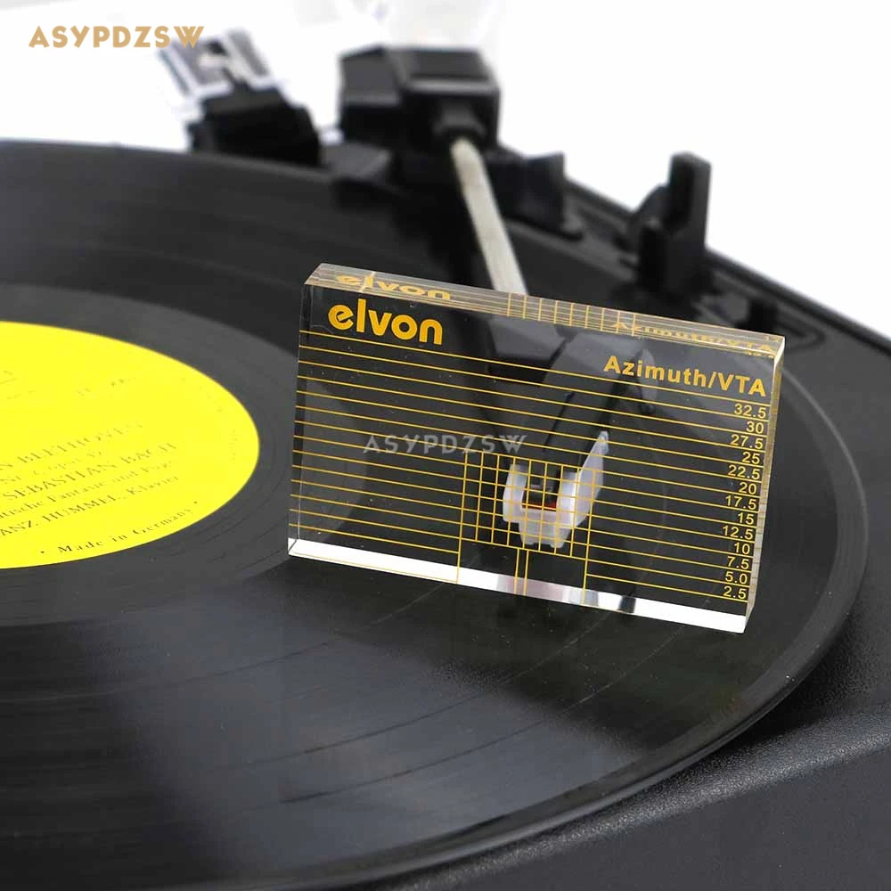 Elvon LP Виниловый проигрыватель измеритель тонарма VTA/картридж азимутная линейка |