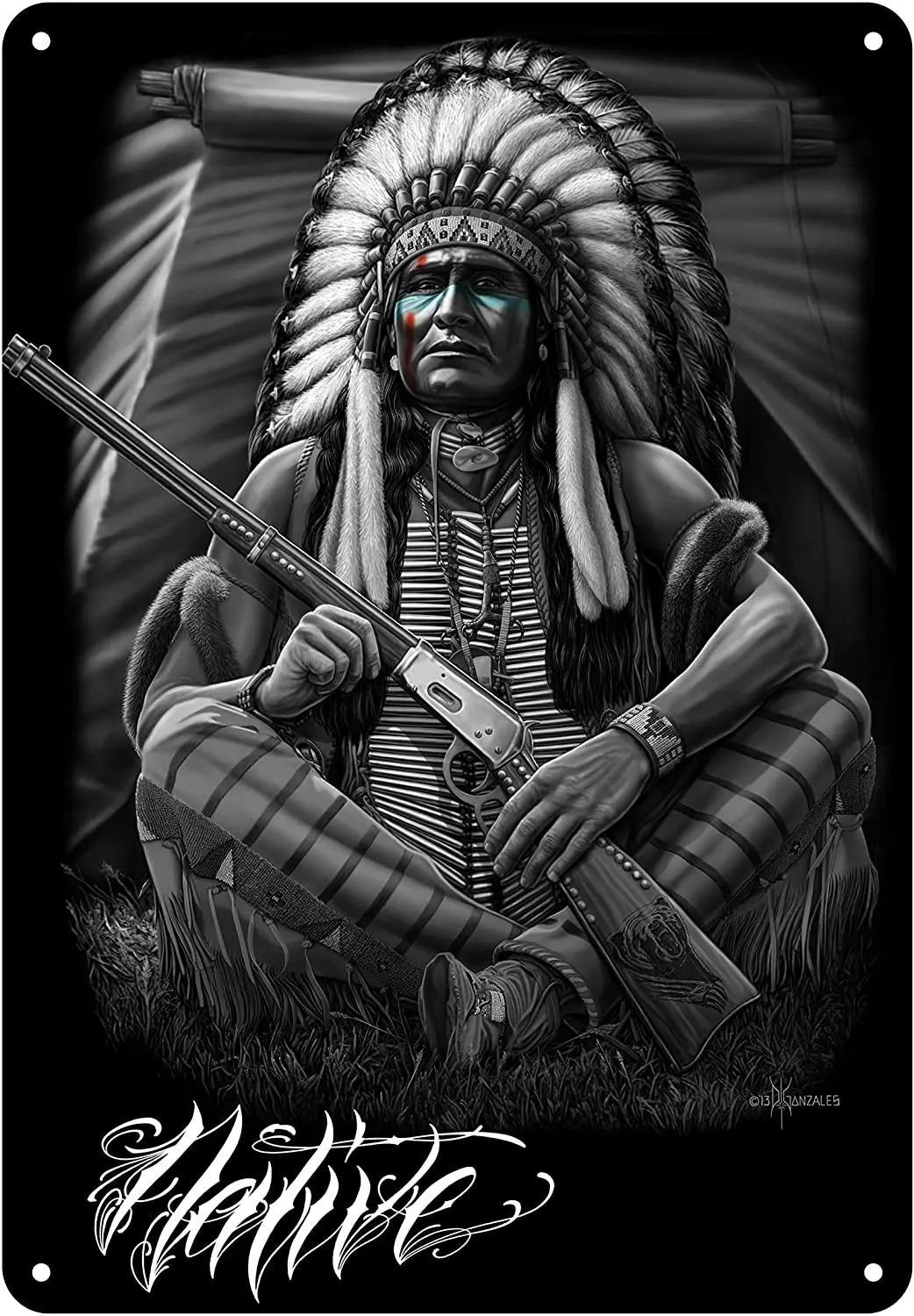 

Продукция Midsouth, Дэвид Гонсалес, жестяной арт-знак, внутреннее украшение для дома, настенный Декор для дома