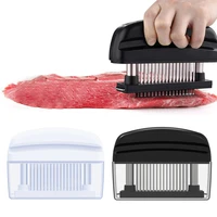 professional 48pcs needles stainless steel meat tenderizer kitchen cooking tools tender meat hammer mallet meat tool for kitchen