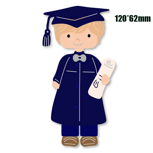 Женский W/мужской доктор Выпускной сезон металлические резные штампы