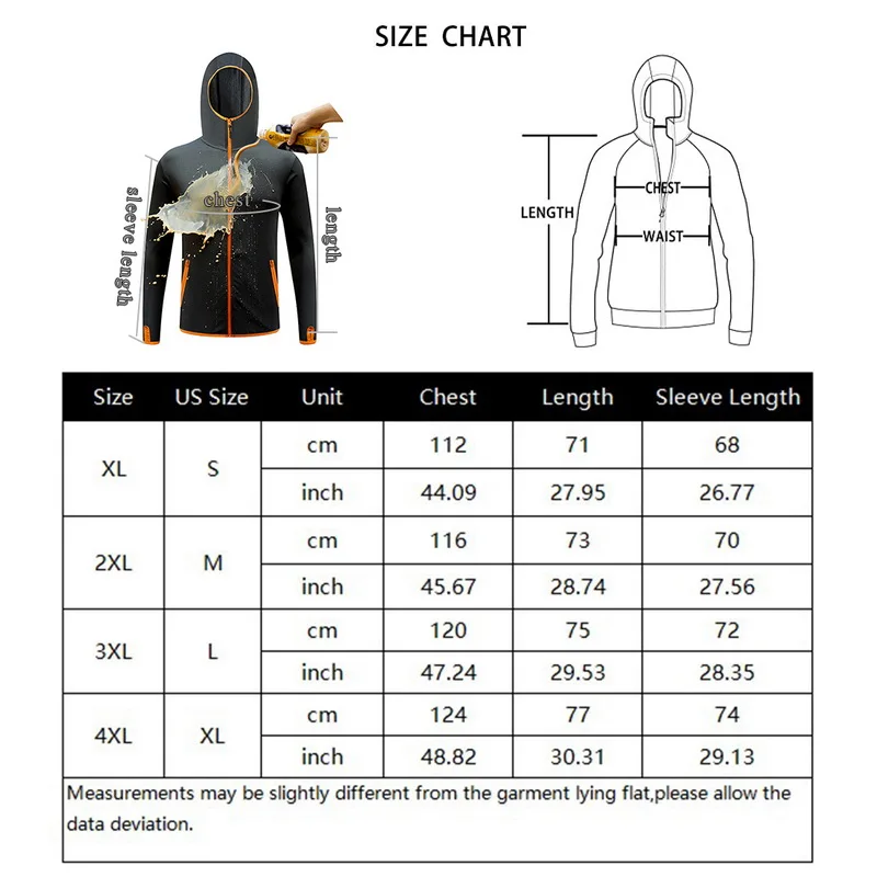 

New Fishing Jersey Hoodies Coat For Men Long Sleeve Sport Clothing Tackle Fishing Sun UV Protection Quick Dry Fishing Clothes