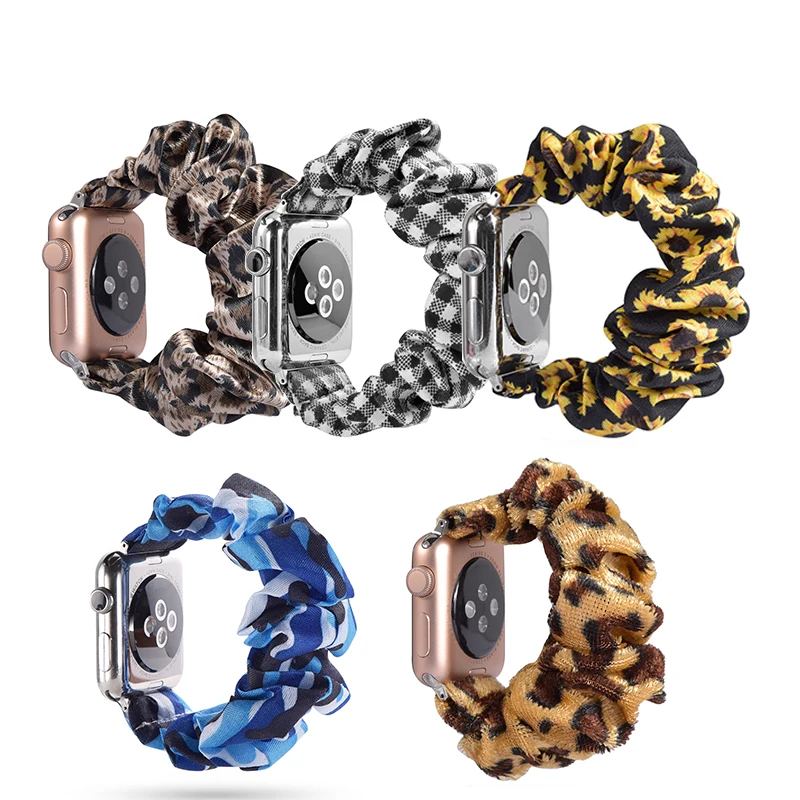 

Scrunchie Elastic Watch Straps Watchband for Apple Watch Band Series 6 5 4 3 38mm 40mm 42mm 44mm for iwatch Strap Bracelet 6 5 4