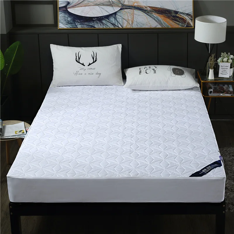 

Пользовательский водонепроницаемый наматрасник с молнией, двуспальная кровать, простыня, 6 сторон, съемный Полноразмерный Матрас, защитный...