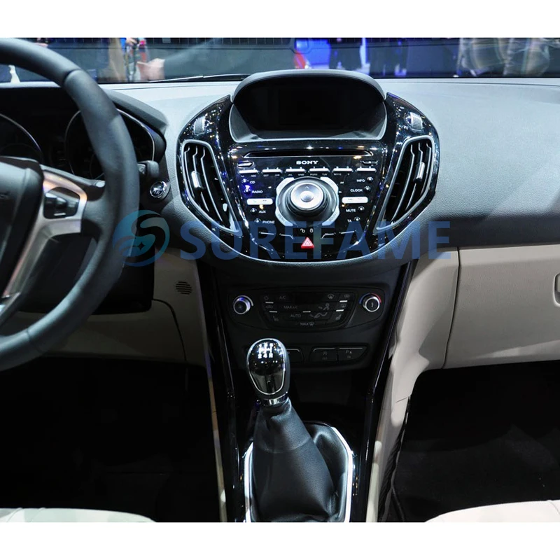 Двойная Din Автомобильная фасция для Ford B-MAX Bmax 2012 + с переключателем Радио Стерео