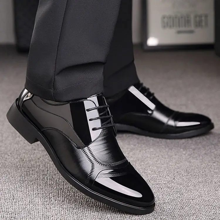 

Sde Business Oxford Leather Shoes Men Breathable Rubber Formal Dress Shoes Male Office Wedding Flats Footwear Mocassin Homme
