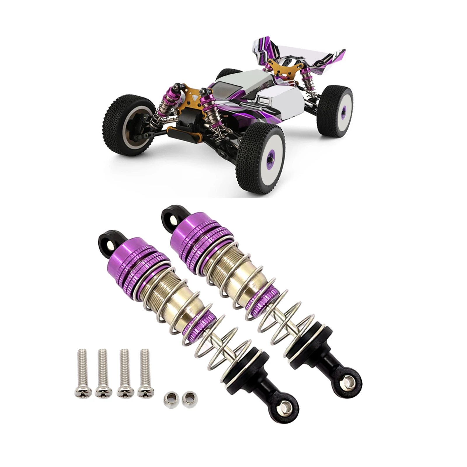 

2 шт./комплект, амортизатор из сплава для WLTOYS 124019 144001