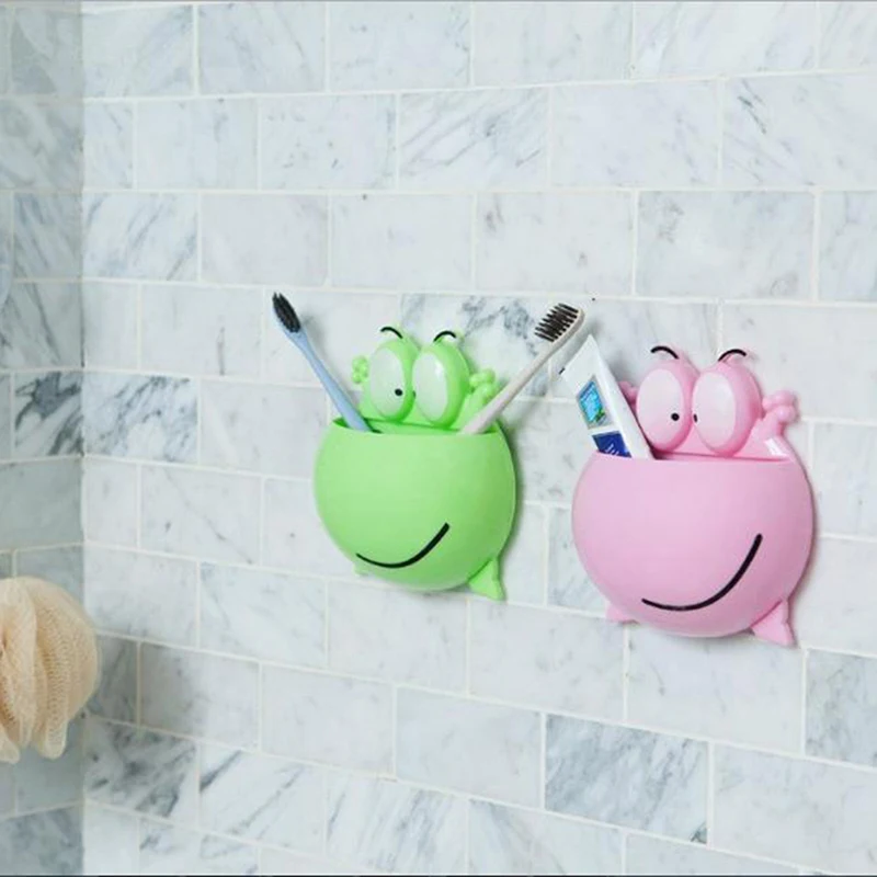 Настенная подставка для зубных щеток аксессуары ванной комнаты присоска душа