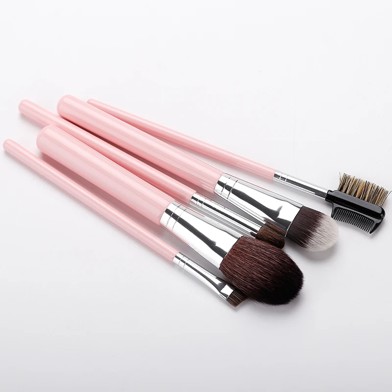 MITOOLS новинка 2019 5 шт. розовый набор кистей для макияжа твердая деревянная ручка