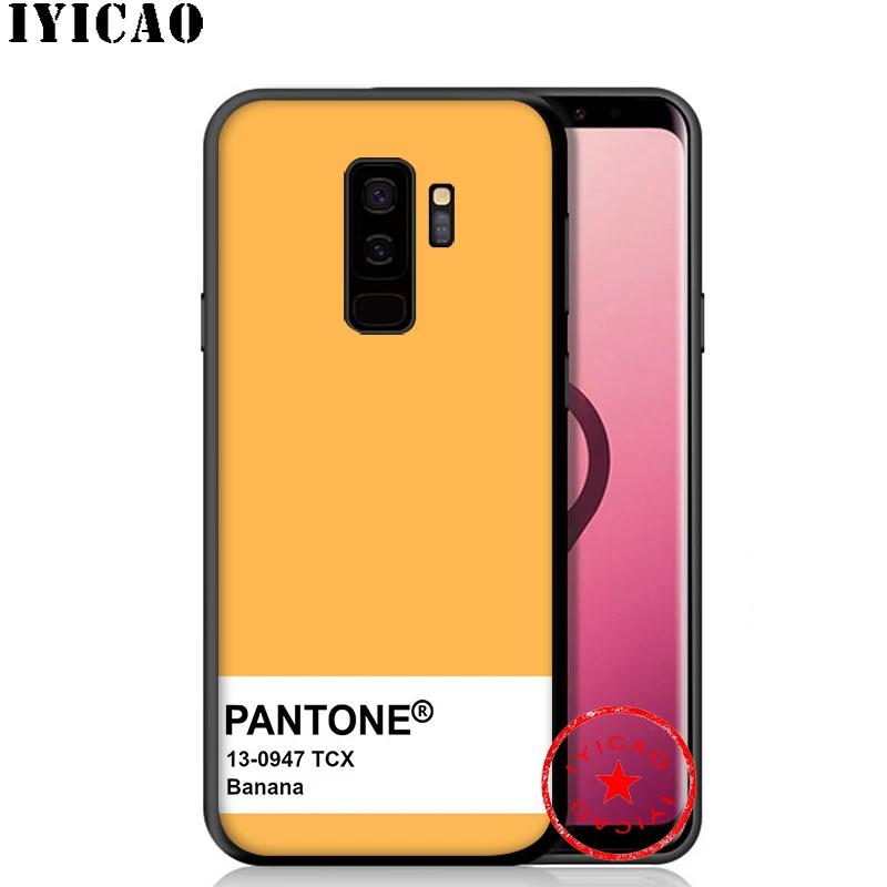IYICAO Pantone милый художественный мягкий чехол для samsung Galaxy S10e S10 S9 S8 Plus S6 S7 Edge Note 10 9 8 TPU |