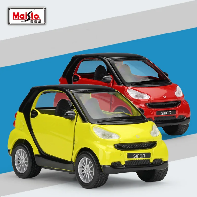 Масштаб 1:32 smart fortwo детский литый под давлением автомобильный двигатель тянущийся