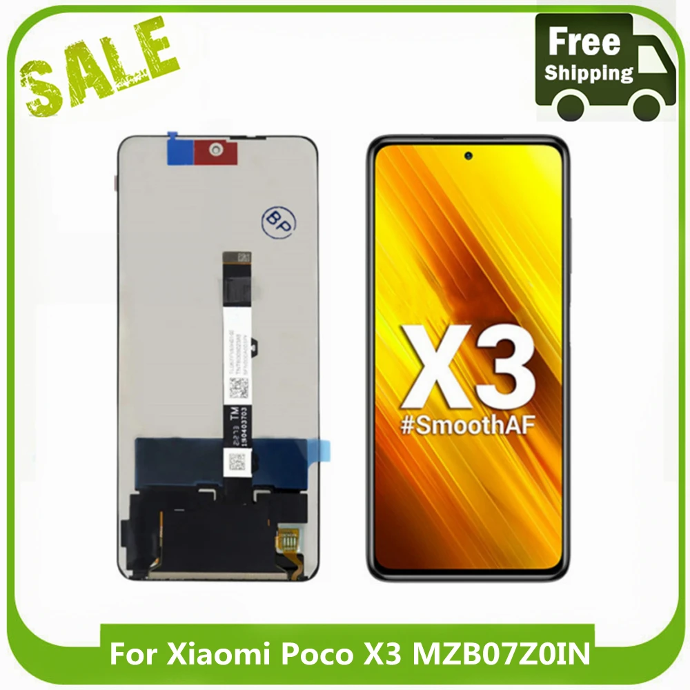 

ЖК-экран для Xiaomi Poco X3, ЖК-дисплей, сенсорный экран, дигитайзер в сборе для Xiaomi Poco X3 MZB07Z0IN MZB07Z1IN MZB07Z2IN
